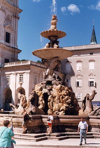 Fountain in Salzburg - Residenzbrunnen